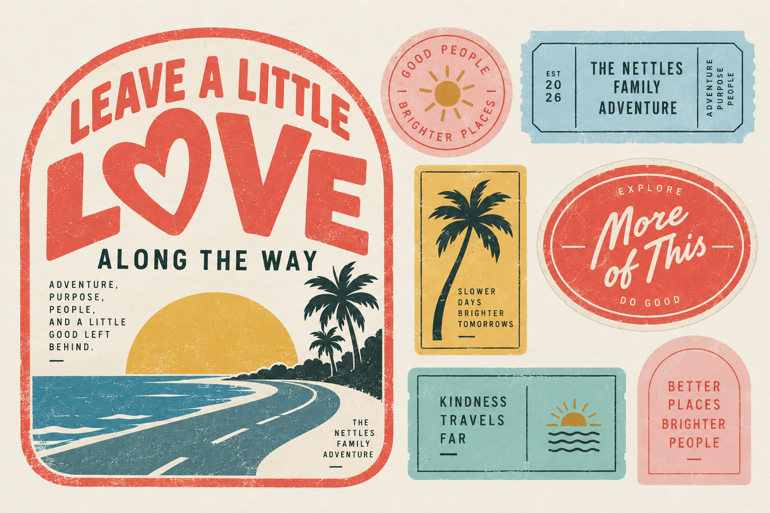 Leave a Little Love badge artwork